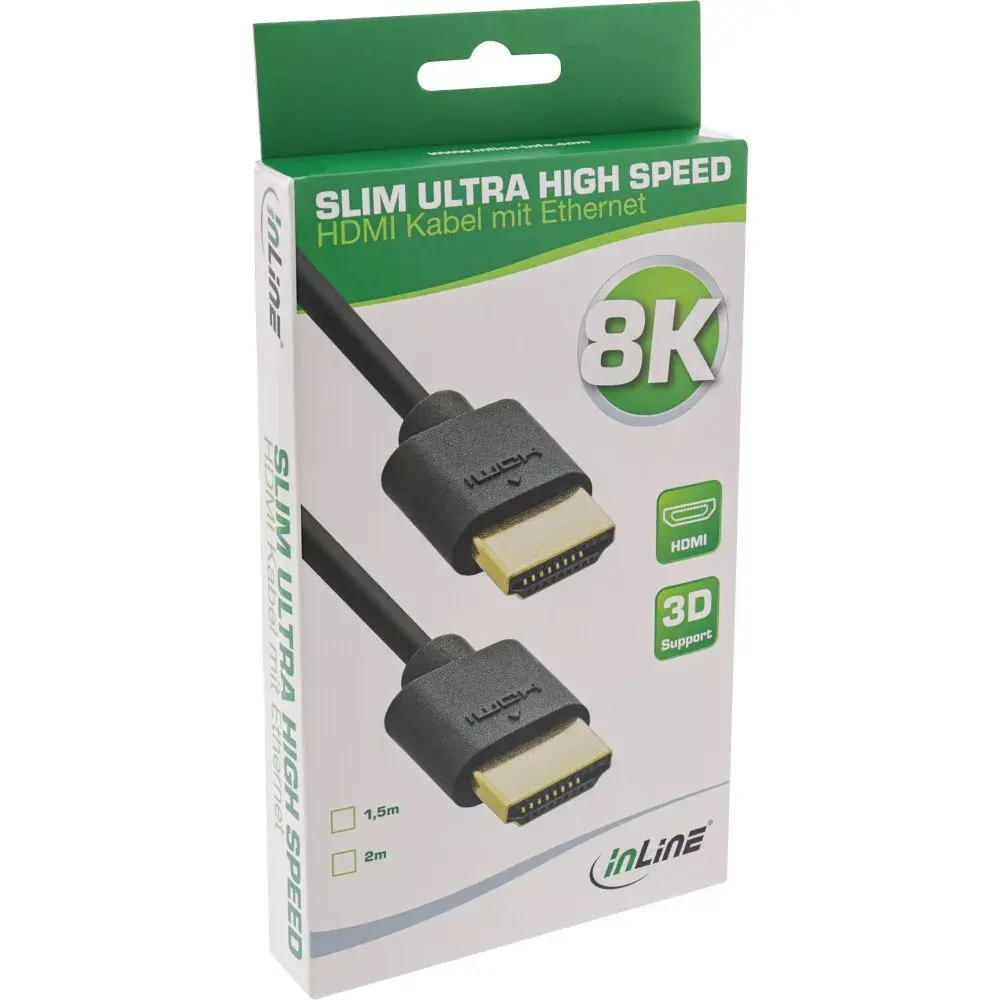 HDMI кабель InLine Slim Ultra High Speed 8K4K Photo 2