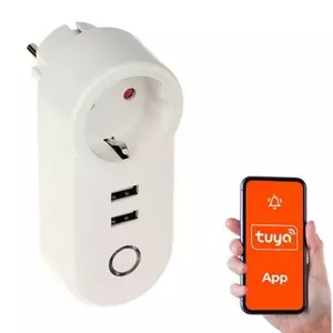 VIEDĀ MĀJAS WIFI VIEDĀ ROZETE/USB ATLO-P1U2-TUYA GENWAY