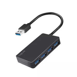 LogiLink USB 3.2 Gen1 4-портовый хаб черный 5000 Mbit/s ABS