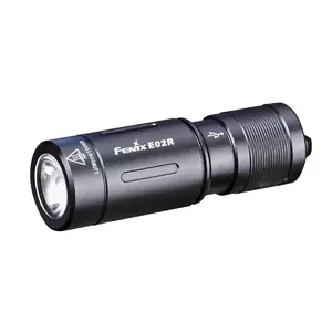 Fenix E02R kabatas baterija Melns Rokas lukturis LED