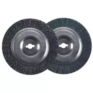 Scrub Brush Einhell 3424115 Nylon Steel Grey Round Shape 2 pcs