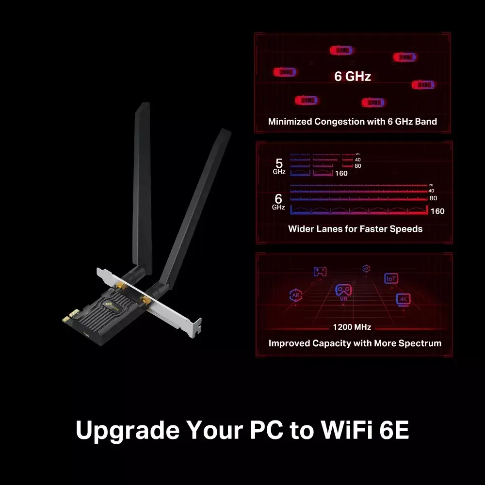 TP-Link AXE5400 Wi-Fi 6E Bluetooth 5.3 PCIe adapteris Photo 2