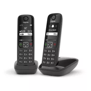 Аналоговый DECT телефон Gigaset AS690 Duo Беспроводной Caller ID Черный