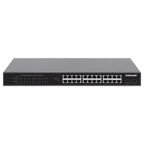 Неуправляемый коммутатор Intellinet 24-портовый Gigabit Ethernet PoE+ Photo 3