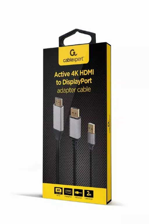 Gembird A-HDMIM-DPM-01 — HDMI uz DisplayPort adapters Photo 3