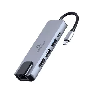 Gembird A-CM-COMBO5-04 laptop dock/port replicator Wired USB 3.2 Gen 1 (3.1 Gen 1) Type-C Silver