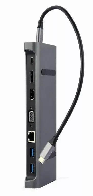 Gembird A-CM-COMBO9-02 док-станция USB-C Photo 2