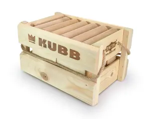 Tactic 56388 игра в городки Kubb из дерева для взрослых и детей с деревянным ящиком для хранения