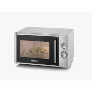 Severin MW 7772 microwave Countertop Solo microwave 28 L 900 W Silver