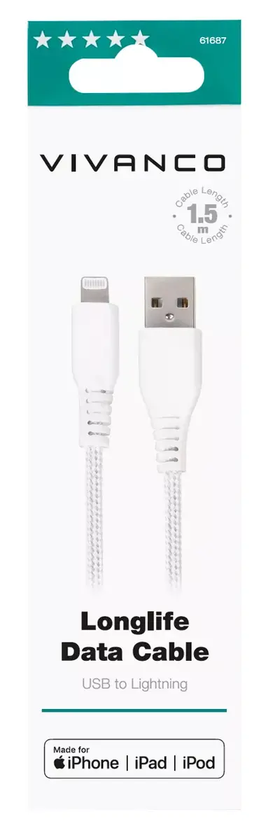 Cable Vivanco LongLife 1.5m Photo 2