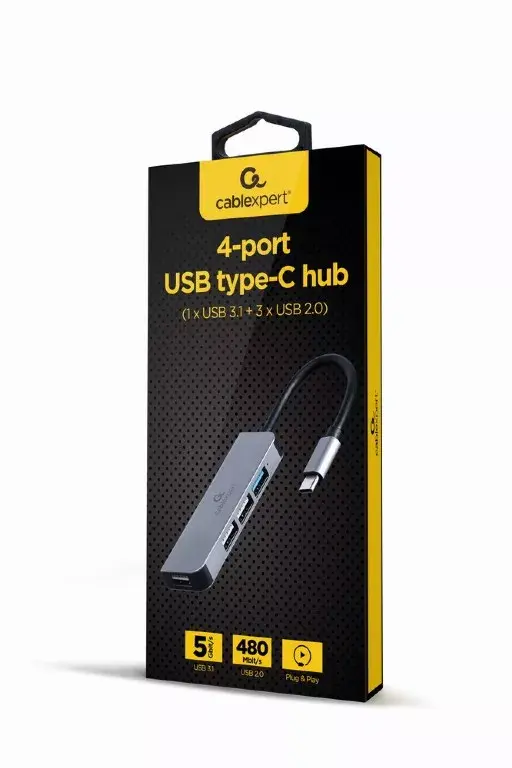 Gembird UHB-CM-U3P1U2P3-01 USB-C док для ноутбука Photo 2