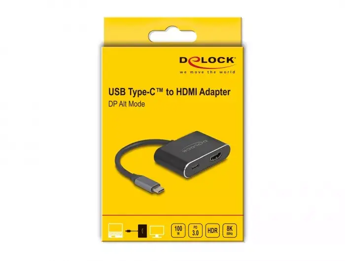 DeLOCK USB Type-C adapteris uz HDMI 8K HDR Photo 3