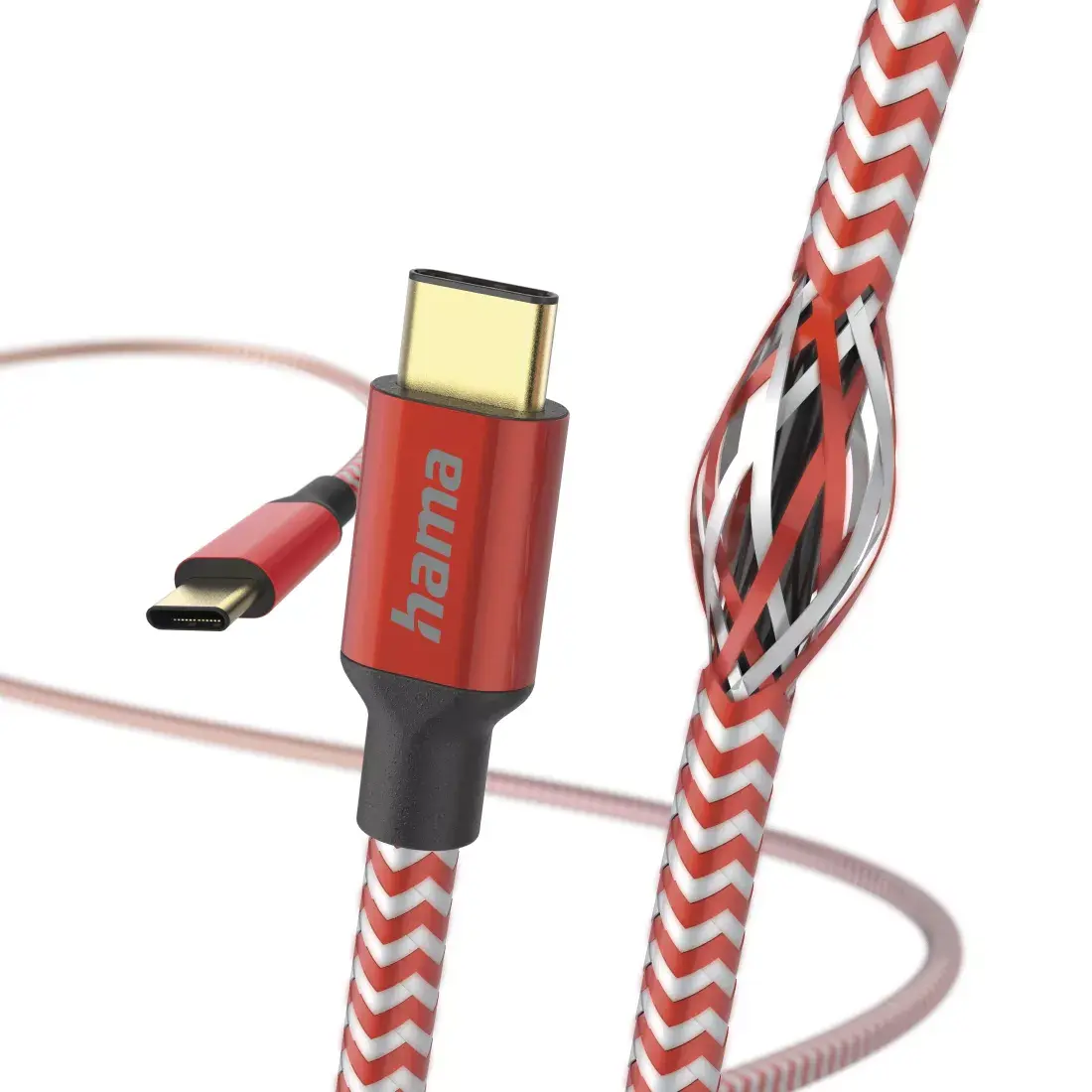 Hama Reflective USB cable USB 2.0 1.5 m USB C Photo 2