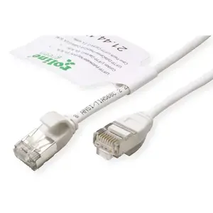 Network patch cable ROLINE GREEN Cat6a U/FTP (STP) White 1.5 m, RJ-45–RJ-45, 10 Gbps