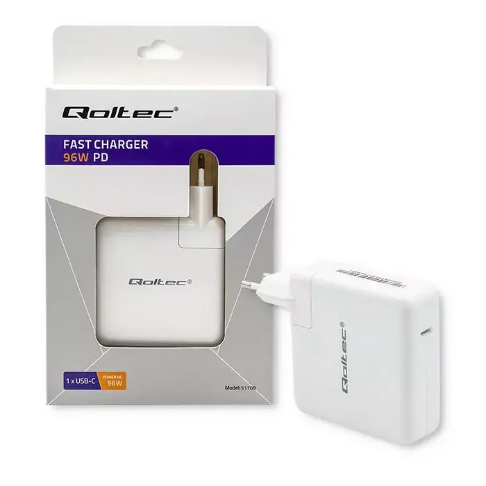Зарядное устройство QOLTEC 51709 — 96 Вт USB‑C PD Photo 3