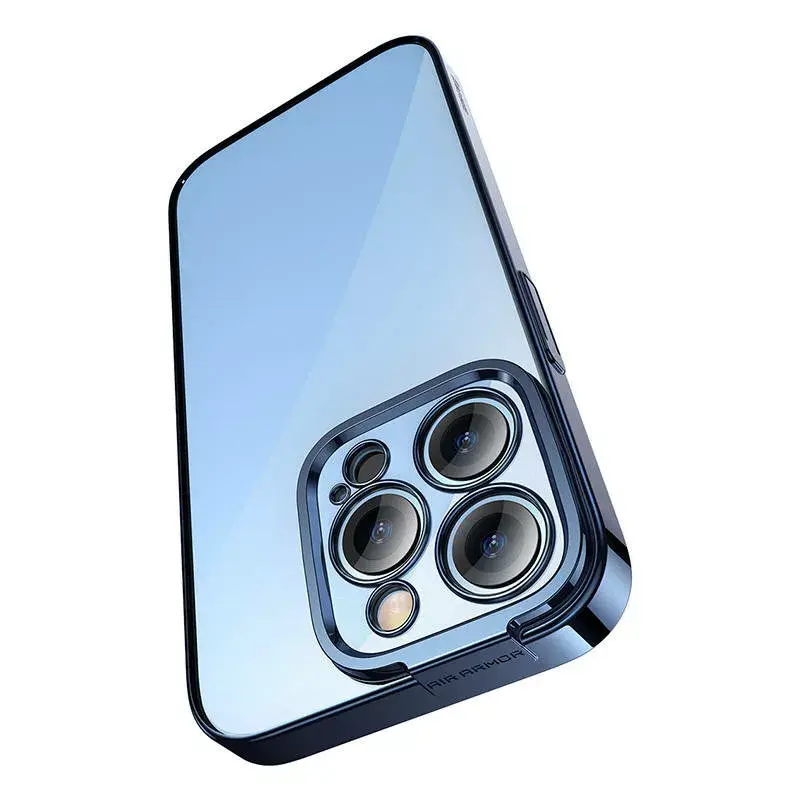 Case Baseus for iPhone 14 Pro — transparent glitter blue Photo 2
