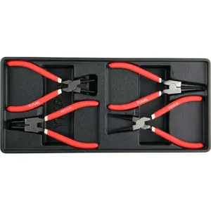 Plier set YATO YT-55443, PVC handles, 4 pcs, width 385 mm, height 41 mm