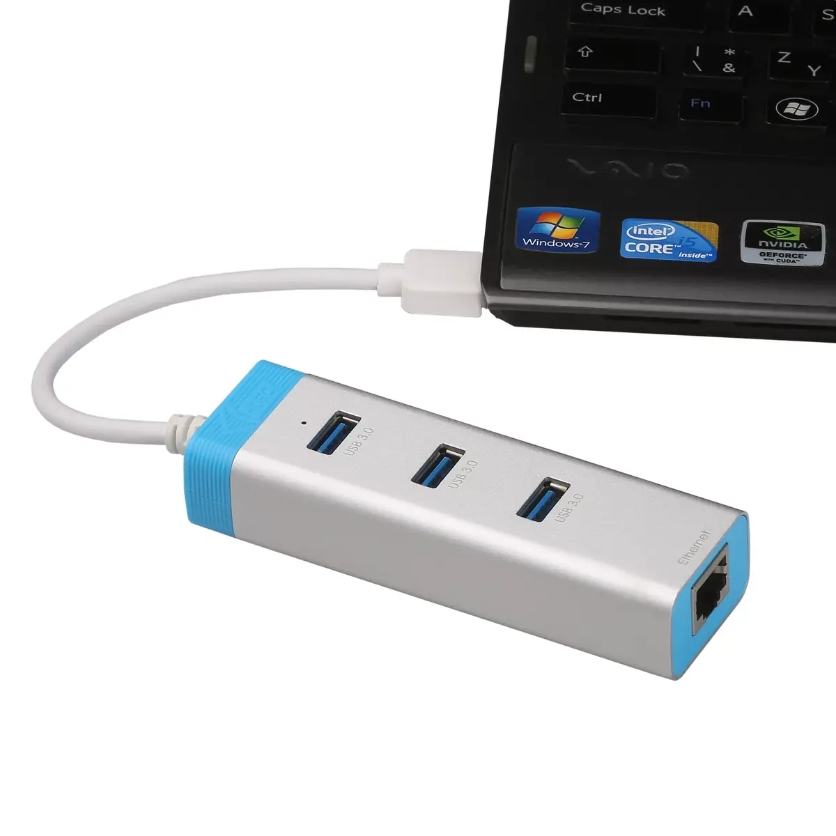 ITEC USB 3.0 Hub with Gigabit Ethernet U3GLAN3HUB Photo 4