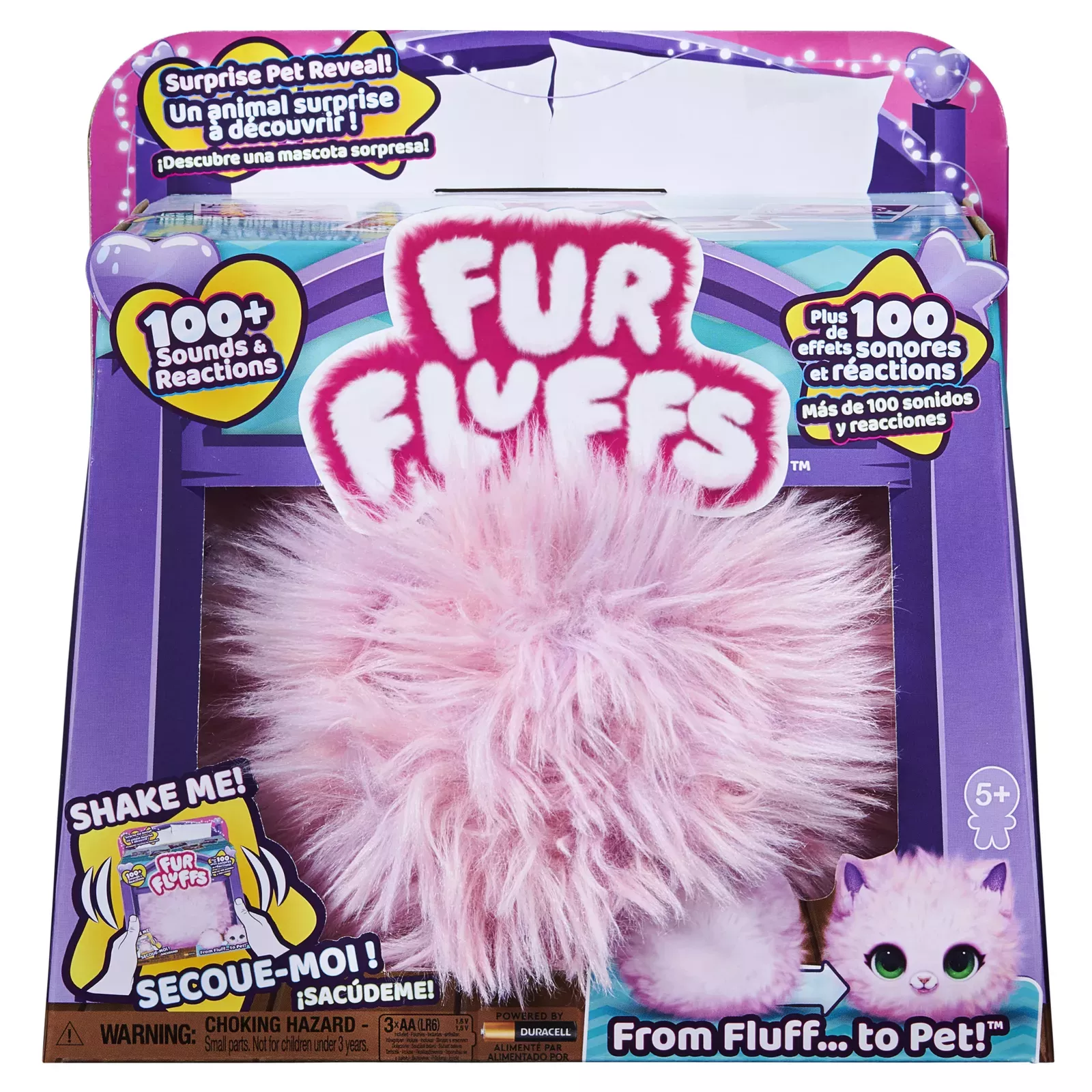 What the Fluff, Pupper-Fluff, Surprise Reveal Interactive Toy Pet With Over  100 Sounds And Reactions, Kids Toys For Girls Ages 5 And up