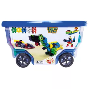 Stacking blocks Clics CB411 – 377 pieces, plastic, multicolour, ages 4–12
