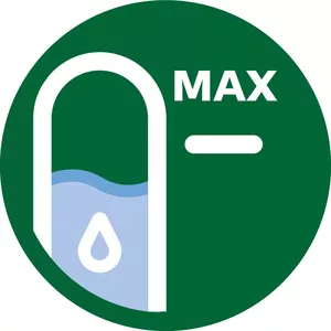 Easy to read water level indicators on both sides