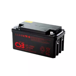 Lead acid battery csb battery GPL12650I 12V 65Ah AGM VRLA, design life up to 10 years