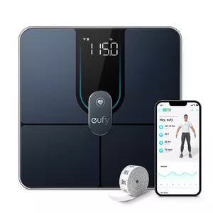 Eufy Smart Scale P2 Pro Kvadrāts Melns Elektroniskie personiskie svari