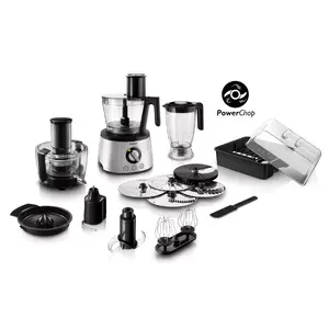 Food processor Philips HR7778/00 3.4 L bowl, 1300 W, 32 functions, 12 speeds, stainless steel