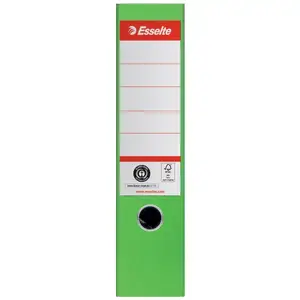 Ring Binder ESSELTE No1 A4 75mm Green — A4 format, 75 mm spine, green