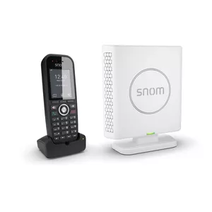 DECT telephone Snom M430 Caller ID Wireless handset Black White