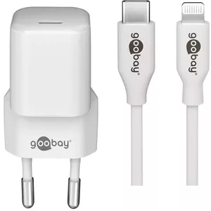 Зарядное устройство Goobay 61084 Внутреннее AC Быстрая зарядка Мобильный телефон Планшет Белый