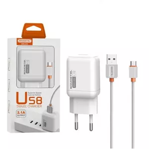 SOMOSTEL SMS-A52 Wall Charger 2A with Micro-USB Cable White