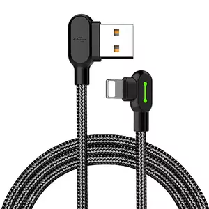 Mcdodo CA-4674 LED Angle USB Lightning Cable, 0,5 м (черный)