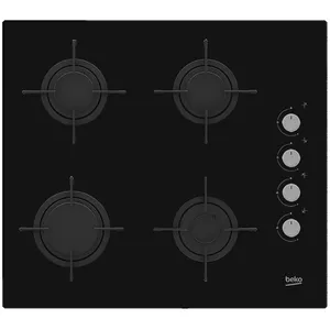 Beko HILG64120S hob Black Built-in 60 cm Gas 4 zone(s)