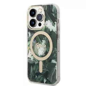 Жесткий чехол MagSafe GUESS для iPhone 14 Pro 6.1" Jungle Green