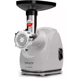 Electric meat grinder SMAPP 489.8 Graphite 2000W, 1 speed, 3 strainers, min hole 2.7 mm, max 8 mm