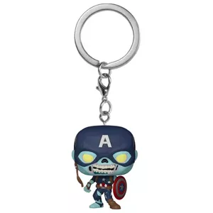 Funko POP! Atslēgu piekariņš: Marvel: What If - zombiju kapteinis Amerika