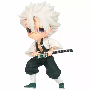 Collectible Figure Bandai Banpresto Q Posket Petit Vol.5 Sanemi Shinazugawa — Demon Slayer character figure, small stylized PVC statue