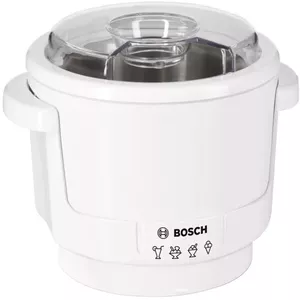 Аксессуар для миксера Bosch MUZ5EB2 — белый пластиковый корпус, размеры 180×180×180 мм