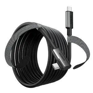 USB-C to USB-C cable UGREEN 90629 — USB 3.2 Gen 1, 5 Gbit/s, 5 m, black, angled-to-straight
