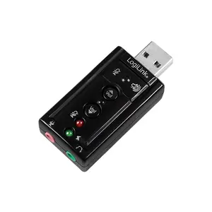 Внешняя USB звуковая карта LogiLink UA0078 с поддержкой 7.1 каналов и подключением наушников 3.5 мм