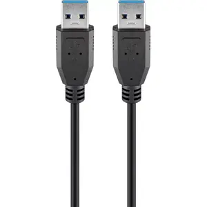 GOOBAY SuperSpeed kabelis USB 3.2 Gen 1 (3.1 Gen 1), USB A — USB A, 1,8 m, melns