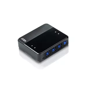 USB 3.0 4-port Peripheral Sharing Device ATEN US434 — 5 Gbit/s, Micro-USB Type-B, Black