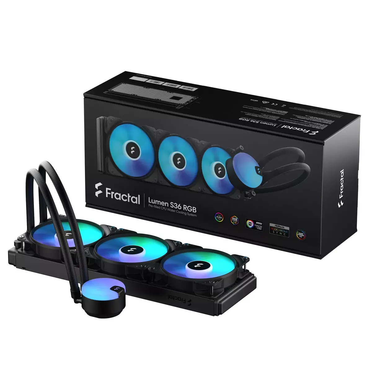 Visu vienā šķidrumu dzesētājs Fractal Design Lumen S36 v2 RGB Photo 7