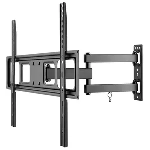 TV mount Goobay 49745 for 37"–70" TVs, Black, 35 kg, VESA 200x200–600x400, tilt -15°/10°, swivel ±90°