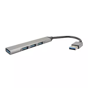 4smarts 456909 interfeisa centrmezgls USB 3.2 Gen 1 (3.1 Gen 1) Type-A 5000 Mbit/s Pelēks