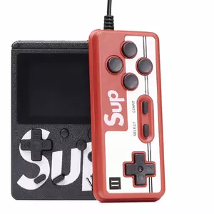RoGer Retro mini game console RO-400-CO-2X-BK-RE — 400 built-in games, 3-inch color screen, TV output, Black with Remote
