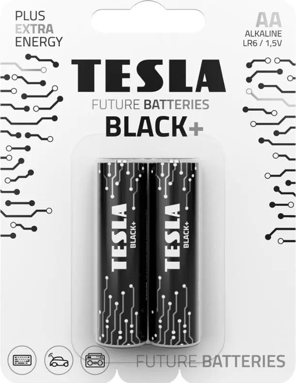 TESLA AA BLACK+ Sārmu baterijas LR06