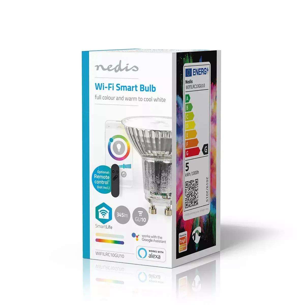 Nedis WIFILRC10GU10 Smart LED Bulb RGB GU10 Photo 5