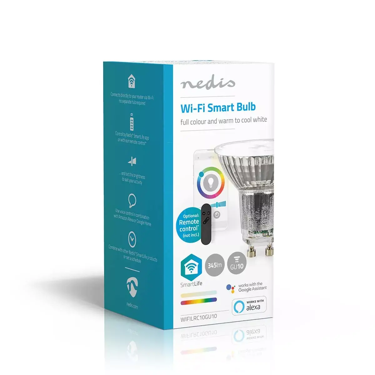 Nedis WIFILRC10GU10 Smart LED Bulb RGB GU10 Photo 6